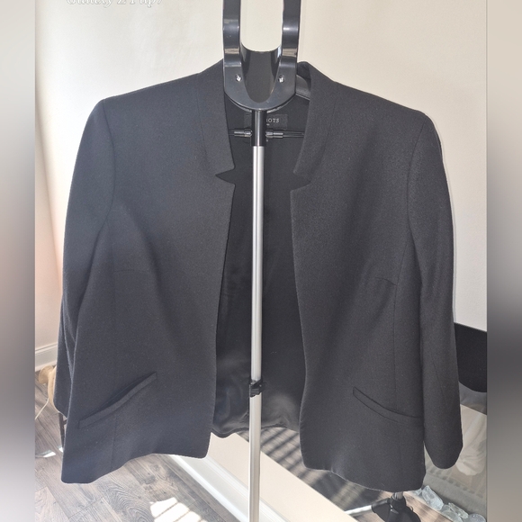 LOFT Jackets & Blazers - ​Talbots 14P Black Wool Blend Open Front Blazer - Professional Petite Jacket